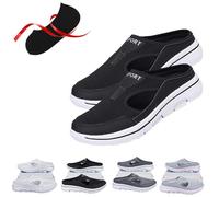 XLATD Elsvia - Zapatos ortopédicos para hombre, sandalias deportivas cómodas y transpirables (negro, talla 11)