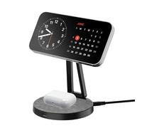 XLayer MagFix Pro Estación de carga 2 en 1 Apple Wireless Charger I Standby I Magsafe Compatible I Magnético I Cargador I Carga rápida inalámbrica de iPhone 16 15/14/13/12/11 Pro Max Plus, AirPods
