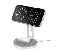 XLayer MagFix Pro Estación de carga 2 en 1 Apple Wireless Charger I Standby I Magsafe Compatible I Magnético I Cargador I Carga rápida inalámbrica de iPhone 16 15/14/13/12/11 Pro Max Plus, AirPods