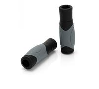 XLC 125 Mm, Juego de puños GR-G03 Ergonomic Gel, Unisex Adulto, Negro/Gris