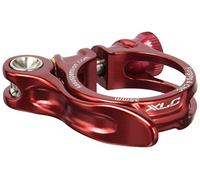 XLC Abrazadera Sillín PC-L04 Aluminio Cierre rápido 34.9 mm, Unisex, Rojo-Rojo