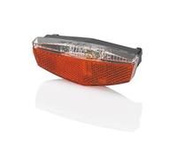XLC Bolsa de equipaje para adultos con luz trasera CL-R19, batería LED, unisex, negra, tamaño único