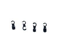 XLC BR-X104 Kit DE 4 Clips DE Funda Accesorios Bici, Adultos Unisex, Multicolor (Multicolor), Talla Única