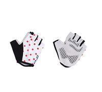 XLC CG-S10 Guantes Cortos Blanco Puntos Rojos