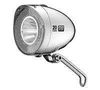 XLC 03 Faro LED Dinamo 20LUX Plata C/Reflector