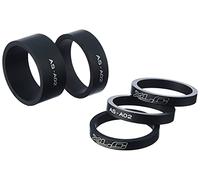 XLC 2500531500 Juego de espaciadores A-Head AS-A02, Unisex, Negro-Negro