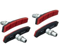 XLC Kit 4 Zapatas BS-V12 V-Brake 80 mm, Negro/Rojo