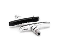 Xlc - Kit 4 Zapatas XLC BS-V02 Cartridge V-Brake 72 mm, Plata/Negro