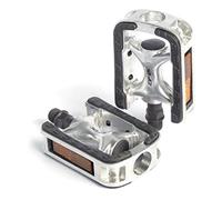 XLC PD-C01 PEDALES CITY/CONFORT ALUMINIO PLATA/NEG