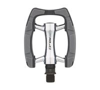 XLC PD-C07 PEDALES CONFORT ALUMINIO NEGRO/PLATA/GR