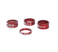 XLC Spacer-Set para Tasa de Impuestos Ahead 1 1/8" Rojo 3x5mm 1x10mm 1x15mm