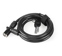 XLC Unisex - Adultos Espiral Cable candado 2502322000 Espiral Negro Talla única