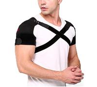 XLDECOR Correa de Soporte de Hombro,Soporte de Hombro Doble para Hombres,Manguito Rotador, Articulaciones Dislocadas, Alivio del Dolor Muscular, Esguince Izquierdo y Derecho para Prevención,L