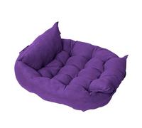 XLDZ Cama ajustable multifuncional desmontable para mascotas, para gatitos, cachorros, perros y gatos, tema de cumpleaños, lavable, no tóxica (morado lavanda, 78 x 62 cm)