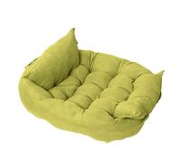 XLDZ Cama ajustable multifuncional desmontable para mascotas, para gatitos, cachorros, perros y gatos, tema de cumpleaños, lavable, no tóxica (verde frijol claro, 78 x 62 cm)