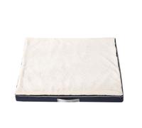 XLDZ Cama extragrande de espuma viscoelástica para perro con funda extraíble, lavable e impermeable (azul blanco, 75 x 50 x 10 cm)