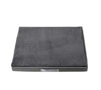 XLDZ Cama extragrande de espuma viscoelástica para perro con funda extraíble, lavable e impermeable (gris oscuro, 75 x 50 x 10 cm)