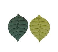 XLDZ Cama para gatos lavable a máquina, alfombrilla de felpa suave para mascotas, cojín en forma de hoja para mascotas, almohada de grado humano para gatos y perros (hoja verde)