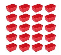XLDZ Paquete de 20 tazas de jaula duraderas para pájaros, pollos y aves de corral, comedero, bebedero, alimentos y cuencos de agua para jaulas de alambre (estilo 2)