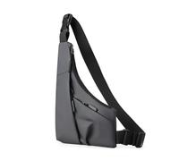 XLDZ Riñonera antirrobo para hombres y mujeres, riñonera de viaje, bolsa cruzada delgada, bolsa personal segura, riñonera de viaje con bolsillos ocultos, gris, Talla única
