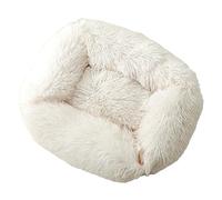 XLDZ Sofá cama para mascotas con funda gruesa, nido de felpa suave para perros y gatos ([::blanco lechoso: M: M])