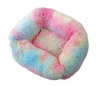 XLDZ Sofá cama para mascotas con funda gruesa, nido de felpa suave para perros y gatos ([::polvo colorido: XS: XS])