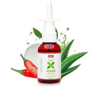 Xlear Max Spray Nasal con Capsicum & Aloe - Spray nasal con solución salina natural con xilitol, cuidado nasal hidratante para niños y adultos, 45 ml (3 piezas)