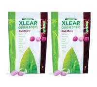 Xlear Pastillas Sin Azúcar con Xilitol - Caramelos para Boca Seca, Sin Gluten y No OGM, Natural Black Cherry, 30 Count (Pack of 2)