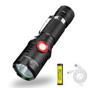 XLENTGEN Linterna LED Recargable Brillante 2000 Lúmenes Linterna Pequeña con Función de Atenuación, IP65 Impermeable, 2 Modos Linterna Táctica Portátil para EDC, Camping, Emergencia
