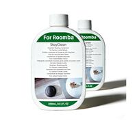 Xlethpitixz 2 Piezas De Líquido Limpiador para Robot Aspirador De Suelo, 300 Ml De Aroma Fresco, Compatible con Roomba Plus 405/505/Max 705