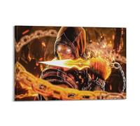 XLFNUN Mortal Kombat Legends - Póster decorativo de anime para pared, lienzo para pared e impresión artística moderna para dormitorio familiar, 40 x 60 cm