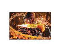 XLFNUN Mortal Kombat Legends - Póster decorativo de anime para pared, lienzo para pared e impresión artística moderna para dormitorio familiar, 20 x 30 cm