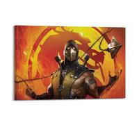 XLFNUN Mortal Kombat Legends - Póster decorativo de anime para pared, lienzo y arte impreso, moderno, decoración de dormitorio familiar, 20 x 30 cm