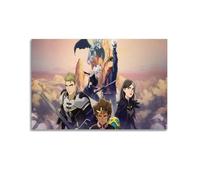 XLFNUN Póster de anime de The Dragon Prince, 3 pósteres decorativos para pared e imagen artística moderna para decoración de dormitorio familiar, 40 x 60 cm