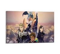 XLFNUN Póster de anime de The Dragon Prince, 3 pósteres decorativos para pared e imagen artística moderna para decoración de dormitorio familiar, 30 x 45 cm