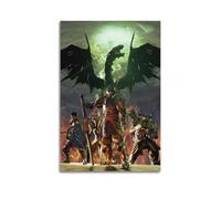 XLFNUN Póster decorativo de Dragon Age Inquisition Game 3 lienzos decorativos para pared e imagen artística moderna para decoración de dormitorio familiar, 60 x 90 cm