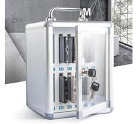 XLHWZS Casillero for teléfono Celular for Aula, Caja de Almacenamiento portátil for teléfono móvil con asa, Caja de Bloqueo for teléfono montada en la Pared, Ranuras de tamaño Normal(12)