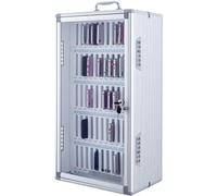 XLHWZS Gabinete de Almacenamiento for teléfono móvil con Cerradura, casillero for teléfono de aleación de Aluminio montado en la Pared for Uso en Oficina, Escuela y fábrica