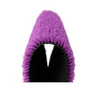 XLIHAWY Alfombra Césped Artificial para Exteriores, Césped Grueso Realista, Jardín Patio Césped Artificial, Estera Césped Sintético con Base Goma con Orificios Drenaje(12x1.8m)