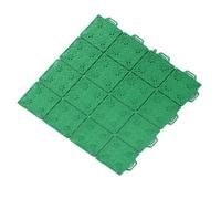 XLIHAWY Baldosas Plástico Multiusos para Terrazas, Modulares Encajables Baldosas para Suelos, Abiertas Drenaje Antideslizantes Alfombrillas para Exteriores Baldosas(Verde,34x34cm/9PCS)