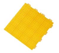 XLIHAWY Baldosas Plástico Multiusos para Terrazas, Modulares Encajables Baldosas para Suelos, Abiertas Drenaje Antideslizantes Alfombrillas para Exteriores Baldosas(Amarillo,34x34cm/28PCS)