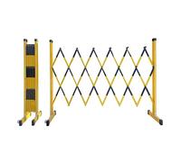 XLIHAWY Barricada Móvil Expandible, Exterior Barrera De Estacionamiento Portátil Plegable, Retráctil Puerta De Tijera De Tráfico (Color : Black, Tamaño : 47x138in)