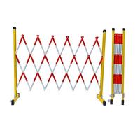 XLIHAWY Barricada Móvil Expandible, Exterior Barrera De Estacionamiento Portátil Plegable, Retráctil Puerta De Tijera De Tráfico (Color : Rosso, Tamaño : 47x138in)