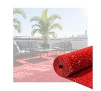 XLIHAWY Césped Artificial, Zonas Juegos Paisajismo Césped En Rollo, Patio Alfombra Decorativa, Fácil Limpiar con Orificios Drenaje(12x1.8m)