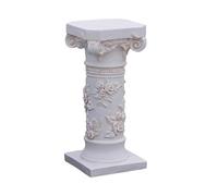 XLIHAWY Soporte para Plantas con Pedestal, Óxido Magnesio Pedestal Griego-Romano, Acabado En Piedra Antigua Base Columna para Interiores Exteriores Jardín Patio(F)