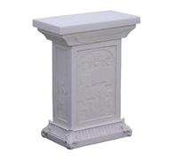 XLIHAWY Soporte para Plantas con Pedestal, Óxido Magnesio Pedestal Griego-Romano, Acabado En Piedra Antigua Base Columna para Interiores Exteriores Jardín Patio(B)