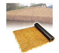 XLIHAWY Techo Paja Sintética Ignífugo, Rollo Paja Artificial, Camino Mesa con Efecto Paja para Cabañas, Piscinas, Playas Y Manualidades(2x4m)
