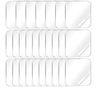 XLIUAX 20 almohadillas adhesivas de pared de doble cara, cinta impermeable de doble cara, parche adhesivo cuadrado fuerte transparente para colgar en paredes, ventanas, manualidades, uso en casa y