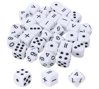 XLIUAX 30 dados de matemáticas, 10 dados de puntos, 10 dados de cirugía matemática y 10 dados de cálculo de 15 mm para juegos de dados