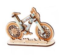 XLIUAX Regalo de dinero para bicicleta, madera, decoración de bicicleta, regalo de cumpleaños, regalo para ciclistas, amigos, familia